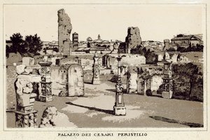 Rome: Paleis van de Caesars, Peristilium door Italian School
