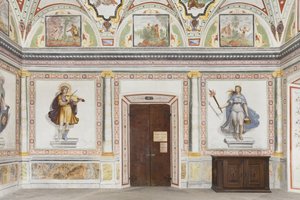 Kamer van Jupiter en Mercurius: Apollo en Diana door Italian School