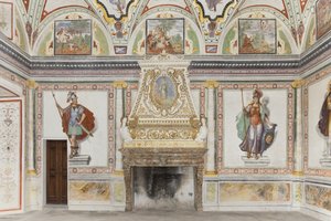 Kamer van Jupiter en Mercurius: Mars en Minerva door Italian School