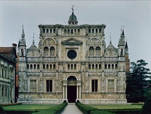 Schermgevel van het Kartuizerklooster, begonnen in 1473