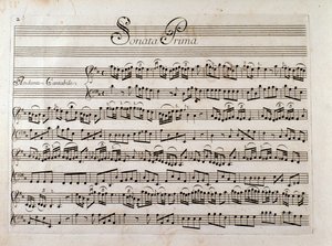 Bladmuziekpagina voor 