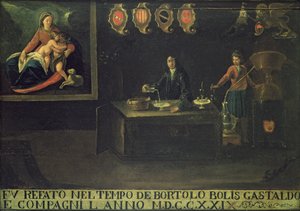 Bord van het Venetiaanse Apothekersgilde, 1729