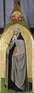 St. Antonius de Abt, ca.1360 door Italian School