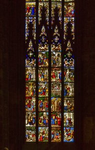 Verhalen van Sint-Catharina van Alexandrië (glas)