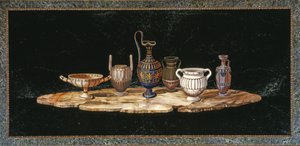 Tafelblad in pietra dura