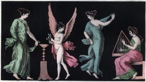 De Bacchae - de Bacchanten - gravure uit 