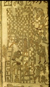 De Bouw van de Toren van Babel, 1166 (mozaïek)