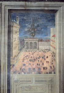Het Vuurwerk op Piazza della Signoria, c.1560