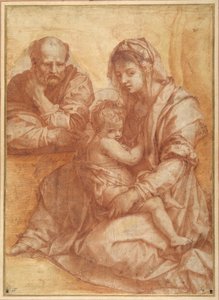 De Heilige Familie rustend, naar Andrea del Sarto door Italian School