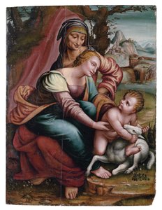 De Madonna en Kind met Sint Anna, Noord-Italiaans