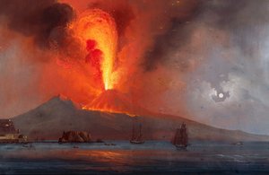 De uitbarsting van de Vesuvius in 1799