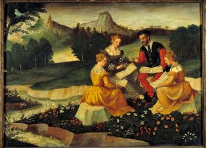 Het vocale concert door Italian School