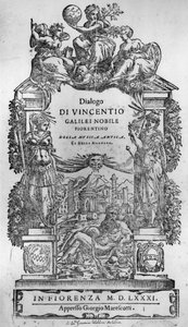 Titelpagina van Della Musica Antica et della Moderna door Vincenzo Galilei door Italian School