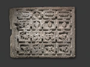 Transenna paneel, Lombardisch, 700-800 door Italian School