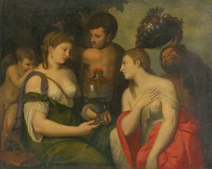 Hulde aan Venus door Italian School