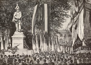Onthulling van het monument voor generaal Giacomo Medici, Milaan