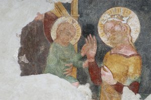 Maagd Maria en kind door Italian School
