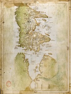 Wereldkaart, Portolan atlas, Vesconte de Maggiolo door Italian School
