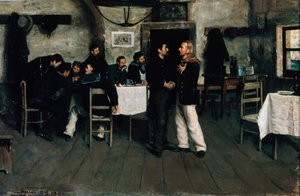 Ontmoeting van Giuseppe Garibaldi en Giovanni Battista Cuneo in Taganrog, haven aan de Zwarte Zee in 1833 door Italo Nunes Vais