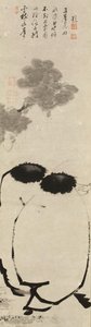 Hanshan en Shide, ca. 1763 door Ito Jakuchu