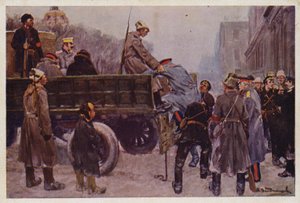 Arrestatie van Russische generaals tijdens de Februarirevolutie van 1917