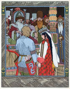 Tsarevitsj Ivan, de vuurvogel en de grijze wolf, c.1899