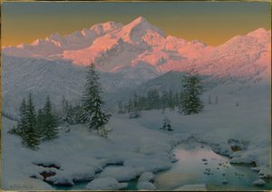 Aan de voet van de Garmisch-bergen, Beieren, 1922 door Ivan Fedorovich Choultse