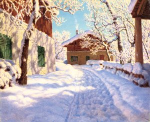 Eerste sneeuw door Ivan Fedorovich Choultse