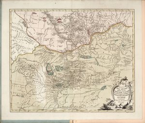 Kaart van de Irtysh-rivier, het zuidelijke deel van het Siberische Gouvernement, 1777
