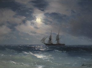 Brik Mercurius door Ivan Konstantinovich Aivazovsky