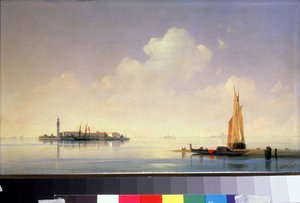 De Venetiaanse lagune, uitzicht op San Giorgio Maggiore door Ivan Konstantinovich Aivazovsky