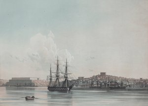 Nieuwe marinekazerne en binnenhaven van Sebastopol, 1850s door Ivan Konstantinovich Aivazovsky