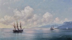 Schip voor de Krimkust, 1881