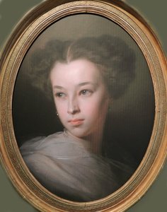 Portret van Natalia Alexandrovna Pushkina, Gravin van Merenberg 1836-1913, Dochter van dichter, 1849
