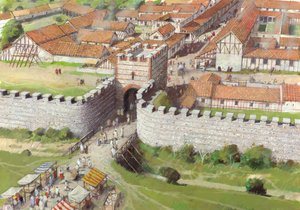 Silchester Romeinse Stadsmuren, 3e eeuw door Ivan Lapper