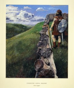 Soldaat bij Lyddington Castle Hillfort, Leicestershire, 1994
