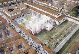 Romeinse stad Wroxeter door Ivan Lapper