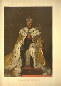 Kroningsportret van de Keizer Alexander III Uit het Kroningsalbum, 1883 door Ivan Nikolaevich Kramskoy