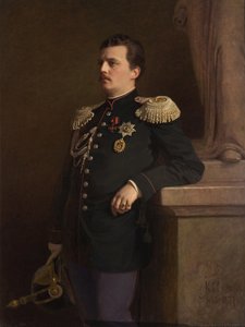Portret van Groothertog Vladimir Aleksandrovitsj van Rusland 1847-1909, 1880s