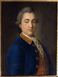 Portret van Boris Vladimirovich Sheremetev in uniform van het cavaleriegarderegiment door Ivan Petrovich Argunov