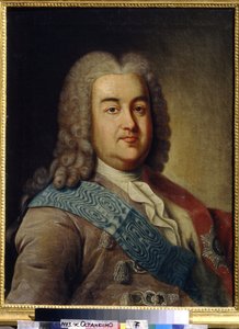 Portret van prins Alexis Mikhailovich Tcherkasski (1680-1742) door Ivan Petrovich Argunov