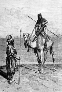 Toearegs op reis, Noord-Afrika, 1895 door Ivan Pranishnikoff