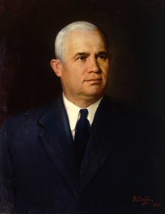 Portret van de politicus Nikita Sergejevitsj Chroesjtsjov, 1951
