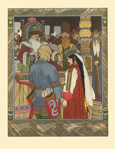 Illustratie voor het sprookje van Ivan Tsarevich, de Vuurvogel en de Grijze Wolf, 1902