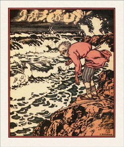 Illustratie bij Het Verhaal van de Visser en de Vis, 1933