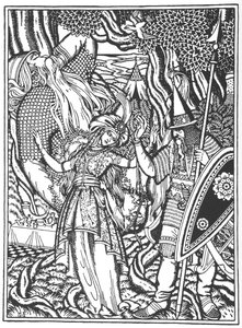 Ilya Muromets en de vrouw van Svyatogor, 1912