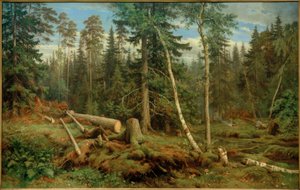 I.I. Schischkin, houtkap