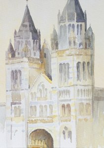 Hoofdingang van het Natuurhistorisch Museum, Londen, Overdag, 1994 door Izabella Godlewska de Aranda