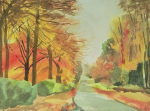 Nr.47 Herfst, Beaufays Road, Luik, België door Izabella Godlewska de Aranda