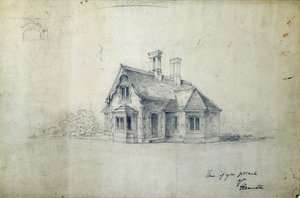 Station House, circa 1850 door J.A. Davies